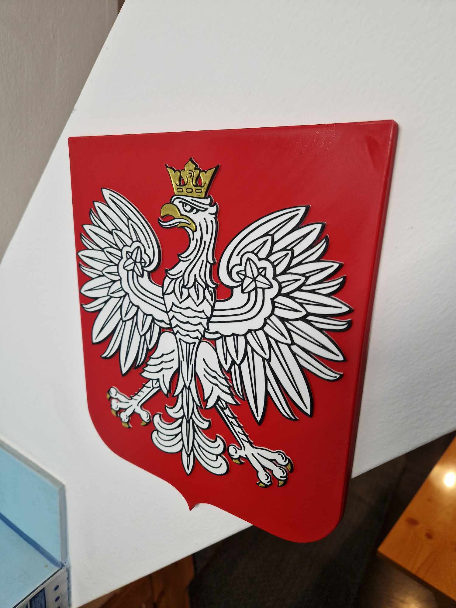 Godło Polski Polska herb orzeł biały na ścianę - Twój własny herb/logo na zamówienie - obrazek 2