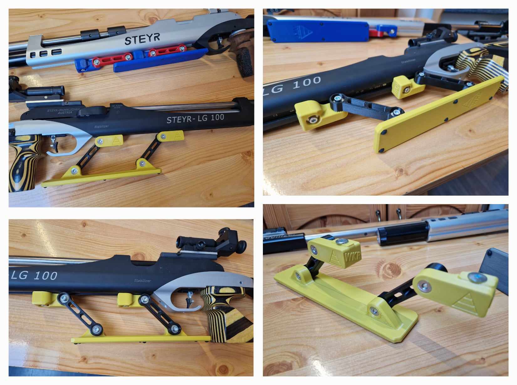 Adjustable palmrest for PRO WKP Steyr LG100 match carabiners